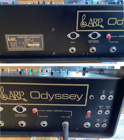 Arp-Odyssey 2811 gold/black s/n 38 MIDI